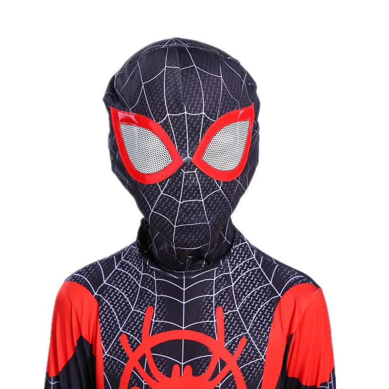 Child Superhero Costume Peter Parker Bodysuit Halloween Boys Girls Play Movie Fan Cosplay Fantasy Costume