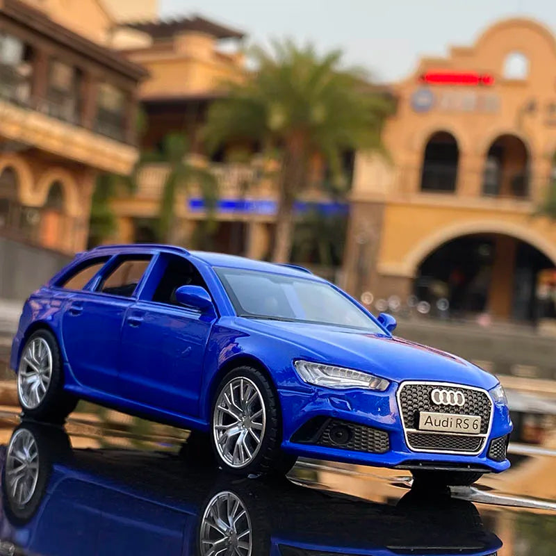 1:36 Audi RS6 Station wagon Alloy Car Toy Diecast Metal Vehicle Sportcar for Children Birthday Collection Christmas Gifts