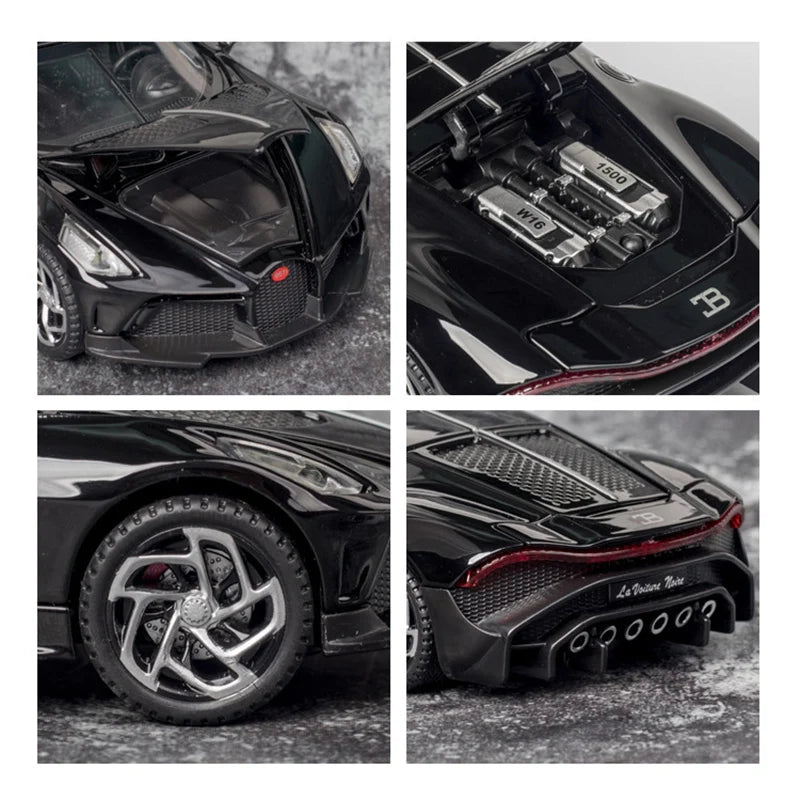 1:32 Bugatti La Voiture Noire Car model Metal Diecasts & Toy Vehicles alloy car Toy Global Limited Edition  children Boy toys