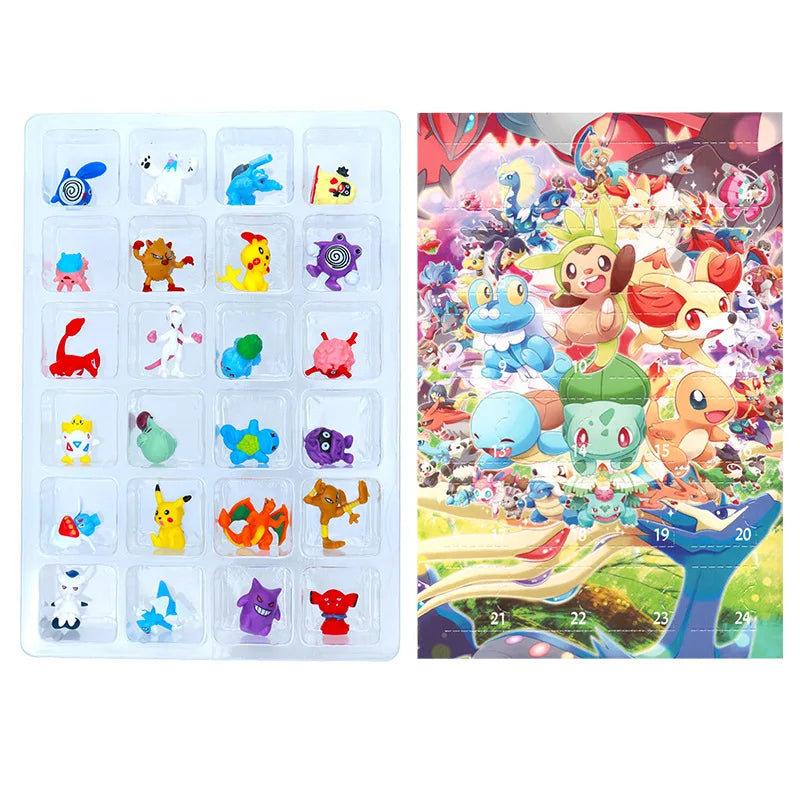 24Pcs/Box Pokemon Christmas Advent Calendar