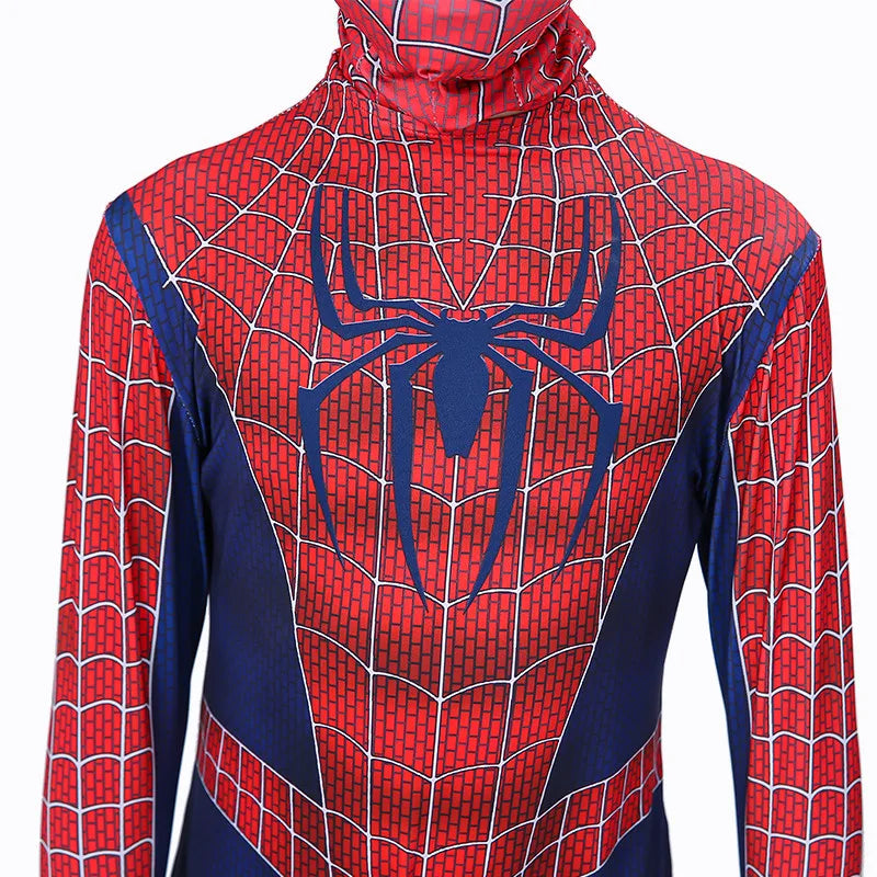 Child Superhero Costume Peter Parker Bodysuit Halloween Boys Girls Play Movie Fan Cosplay Fantasy Costume