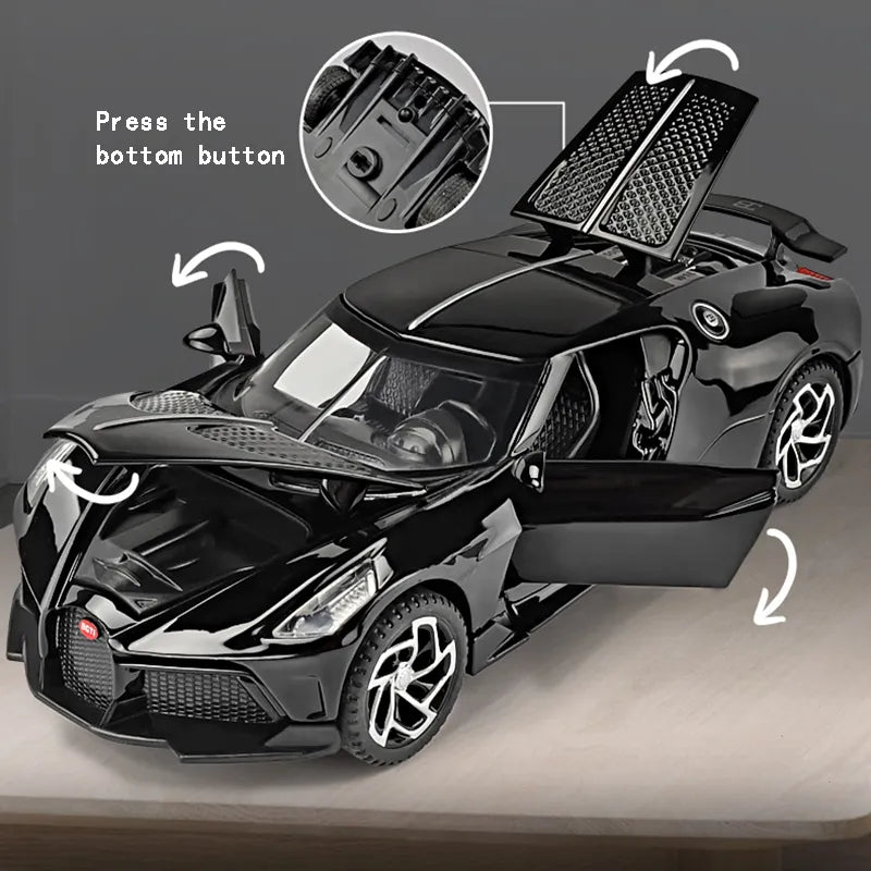 1:32 Bugatti La Voiture Noire Car model Metal Diecasts & Toy Vehicles alloy car Toy Global Limited Edition  children Boy toys