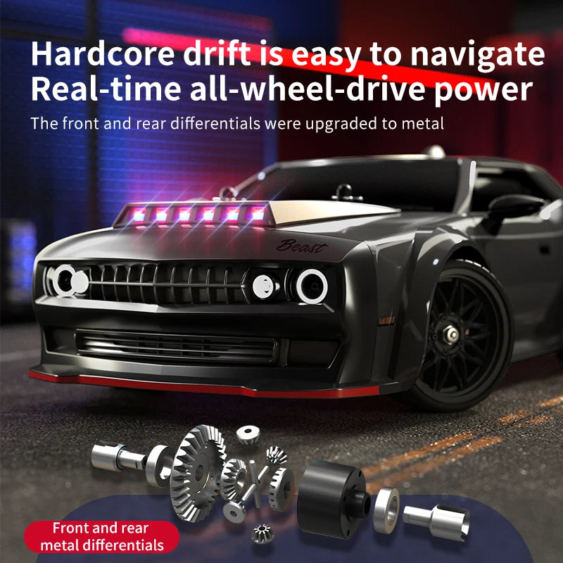 2.4G RC CAR With LED Light SG216 MAX/PRO 1:16 High Speed RC Off-Road Car 70KM/H 4WD Brushless Motor Remote Control Toys Kid Gift