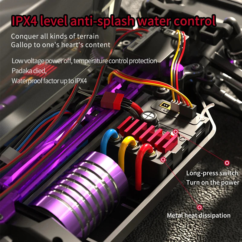2.4G RC CAR With LED Light SG216 MAX/PRO 1:16 High Speed RC Off-Road Car 70KM/H 4WD Brushless Motor Remote Control Toys Kid Gift