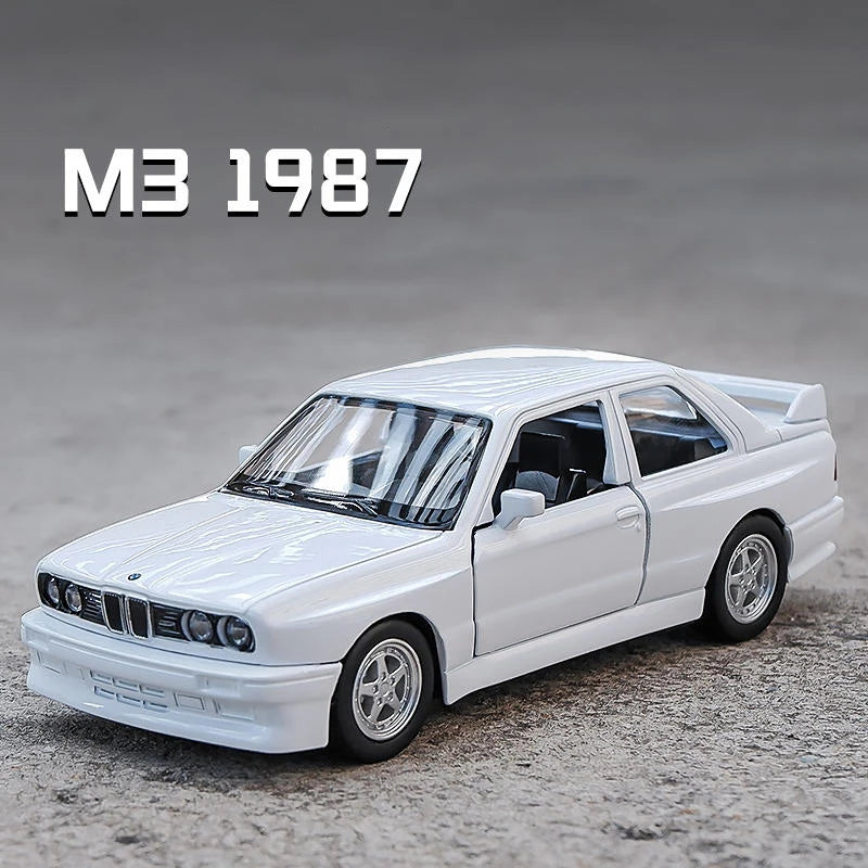 1:36 BMW M3 E30 1987 Porsche 911 Turbo Audi Quattro Metal Toy Alloy Car Diecasts & Toy Vehicles Car Model Model Car For Children